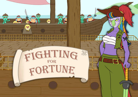 Poster from the game 'Fighting for Fortune'